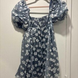 Floral Puff Sleeve Dress